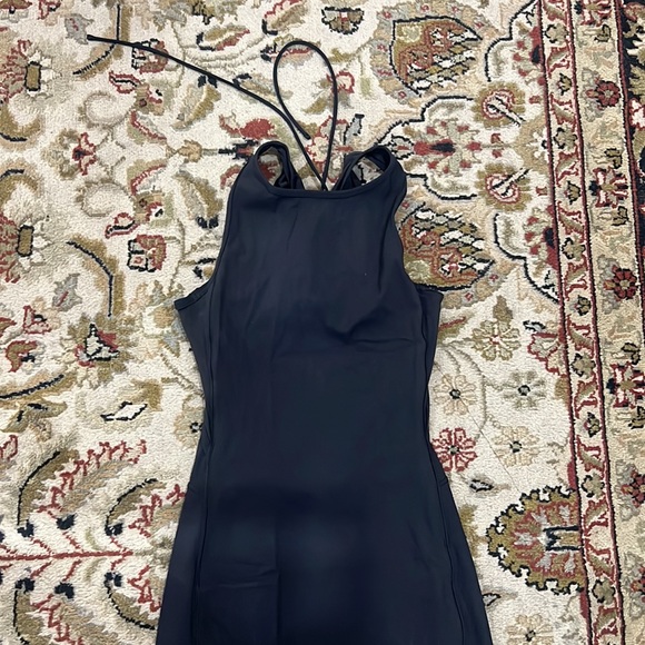LuLu Lemon Long Black Tank Dress - Picture 2 of 5